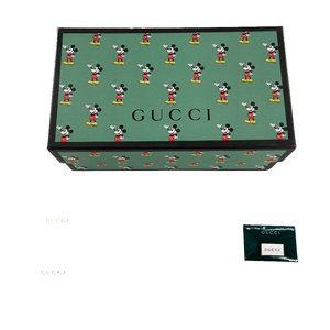 GUCCI x Disney Mickey Mouse Empty Shoe Box Holographic Palm Tree Card Limited Ed